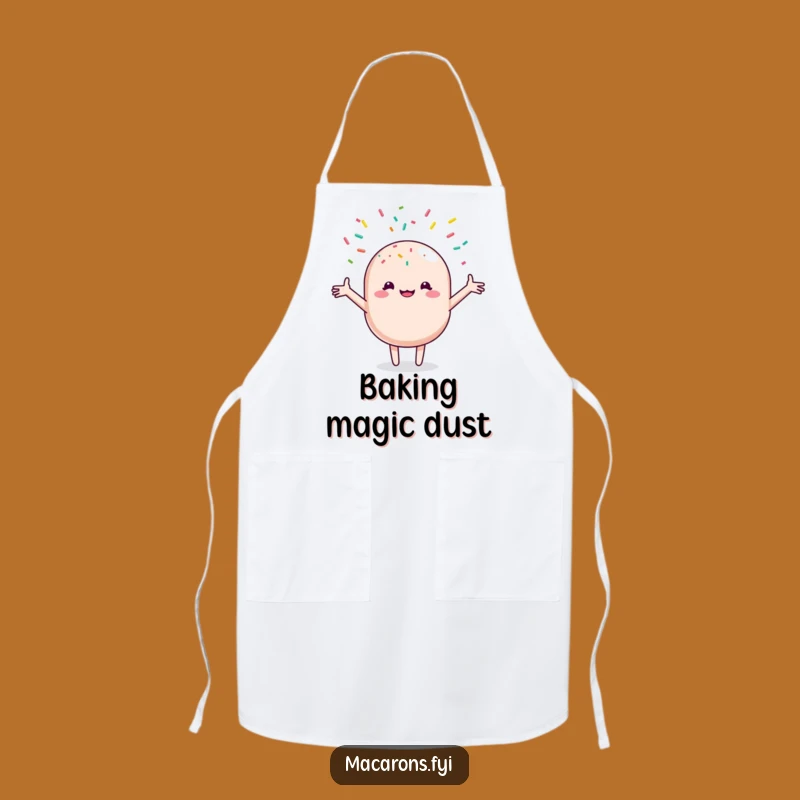 Funny Macaron Sprinkle Shower Apron: Joyful Chef's Sweet Kitchen Gift