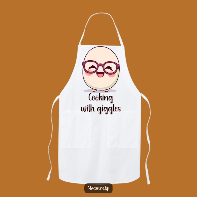 Funny Giggling Macaron Apron: Cook and Laugh with Joy