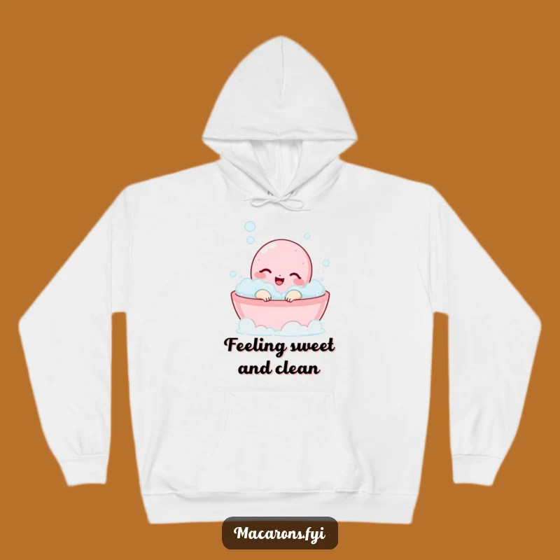 Cozy Funny Macaron Bubble Bath Hoodie - Warm & Blissful Gift