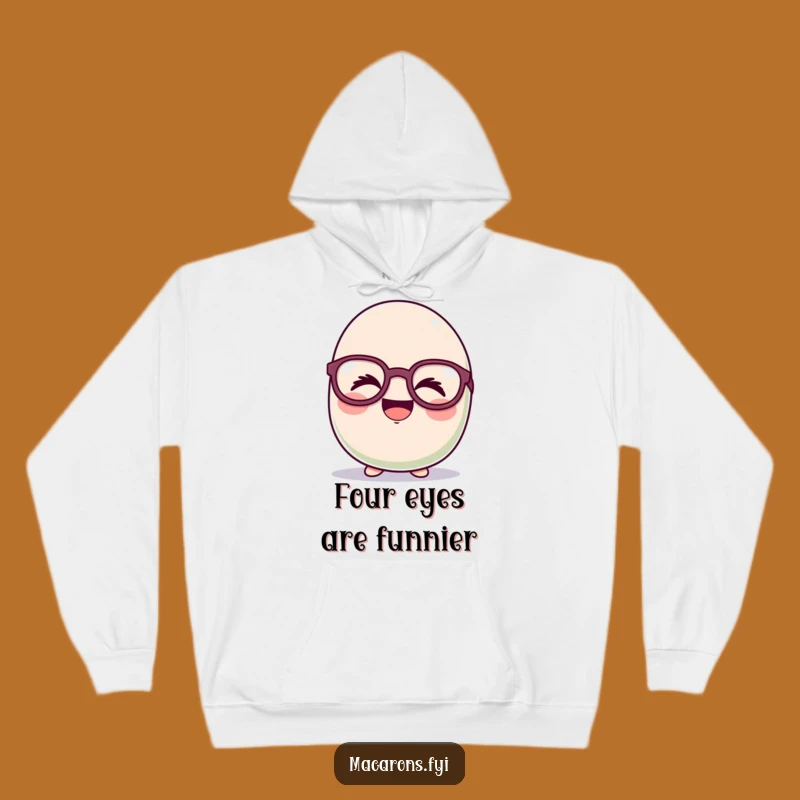 Funny Giggling Macaron Hoodie: Cozy Up in Hilarious Comfort