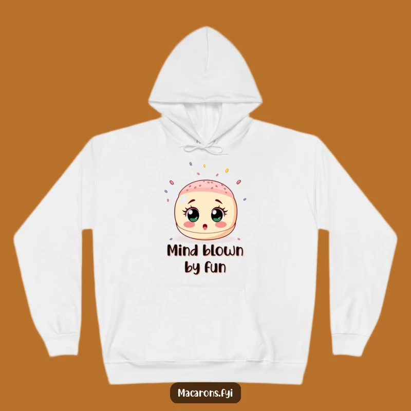 Funny Surprised Macaron Sprinkle Shower Hoodie - Cozy Surprise Gift