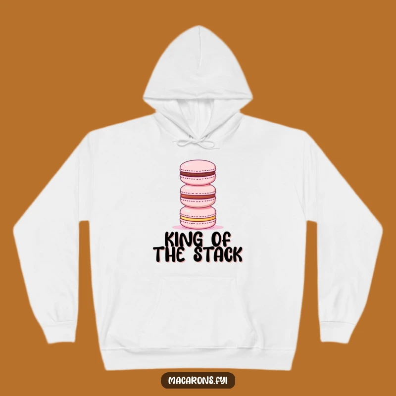 Funny Triumphant Macaron Tower Hoodie - Cozy Champion Gift