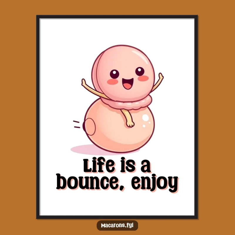 Free Printable Bouncy Macaron Wall Art: Energetic Fun, Hilarious Downloadable Art for Your Walls!