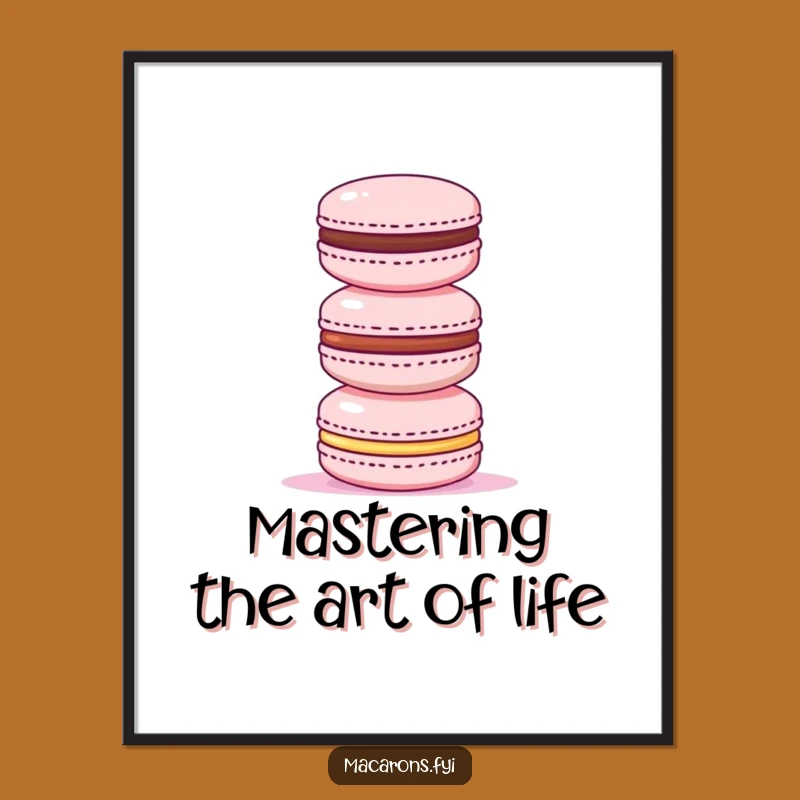 Free Printable Wall Art: Triumphant Macaron Stack Downloadable Art