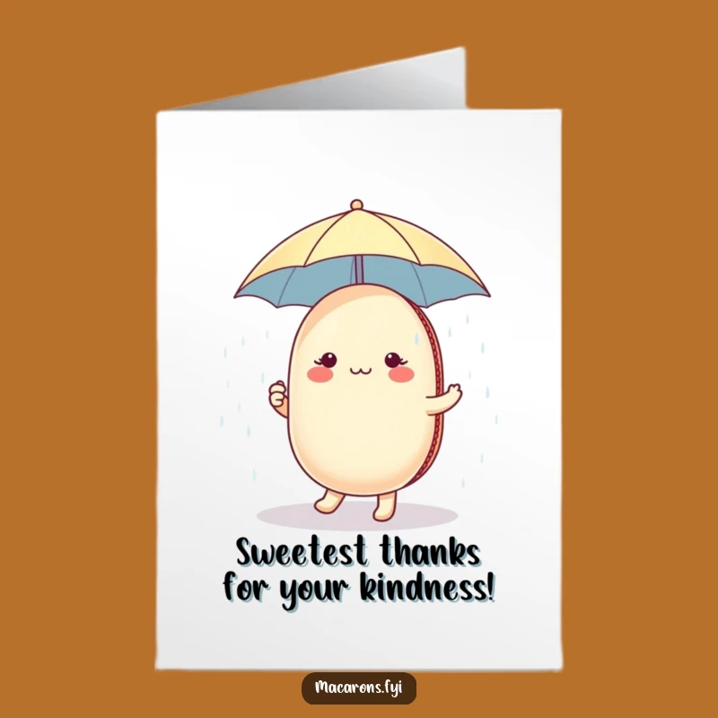 Sweet Free Printable Thank You Card: Macaron Sugar Dance Thanks, Downloadable