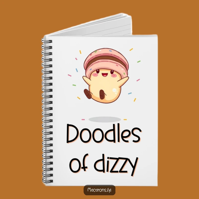 Funny Macaron Cartwheel Notebook: Jot Down Ideas with Hilarious and Sweet Flair