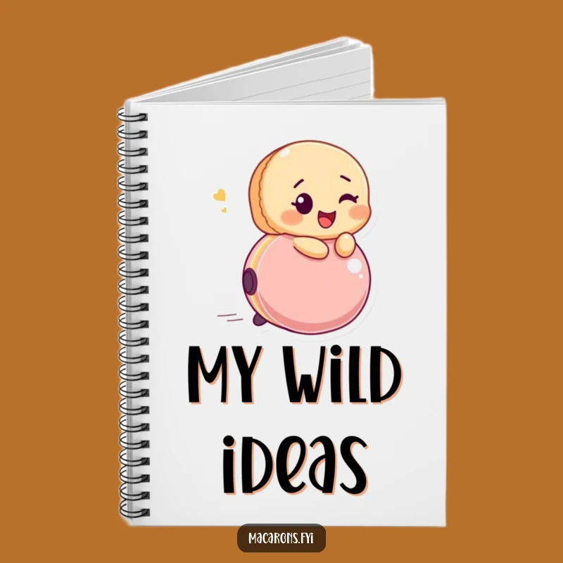 Funny Macaron Bouncing Ball Notebook: Capture Ideas with Glee and a Wink