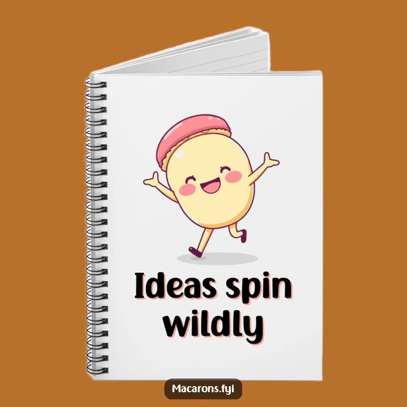 Funny Macaron Cartwheel Notebook: Joyful Acrobat Lined Journal, Perfect Gift