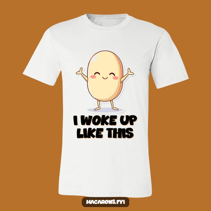 Funny Macaron T-Shirt: Embrace Your Inner Silly with This Akimbo Character Tee Gift