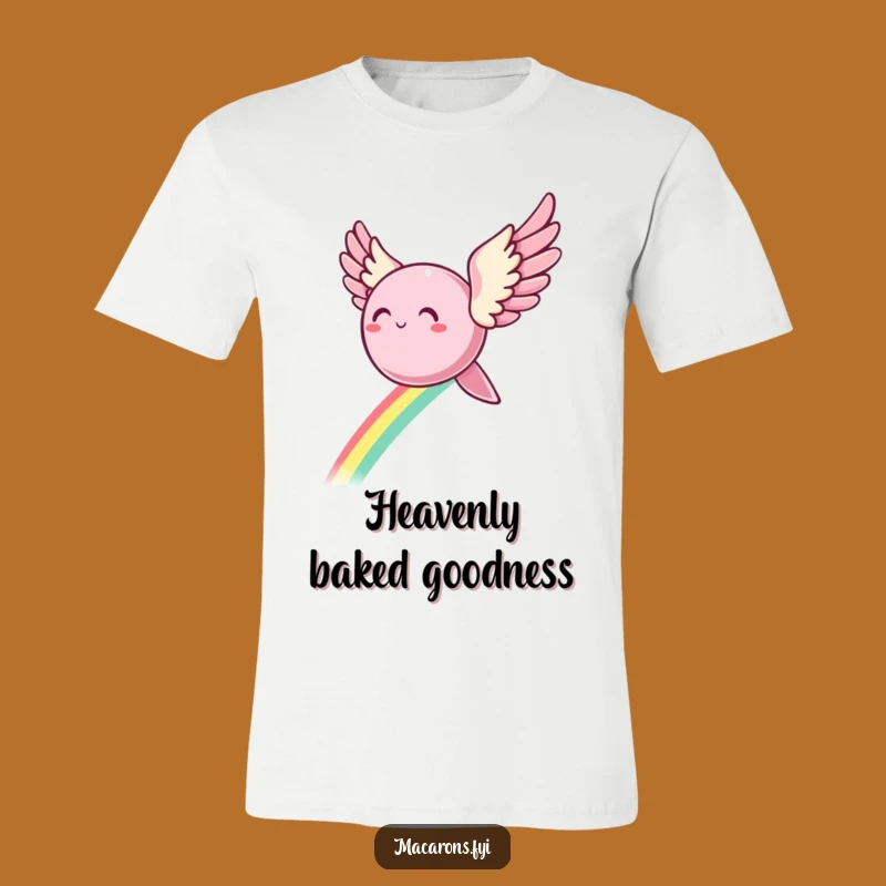 Funny Flying Macaron Wings T-Shirt: Spread Joy Funny Gift!