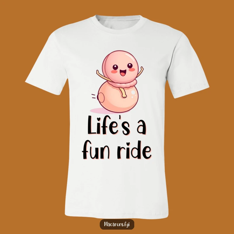 Funny Peppy Macaron Ball Rider T-Shirt - Exciting Bounce Tee Gift!